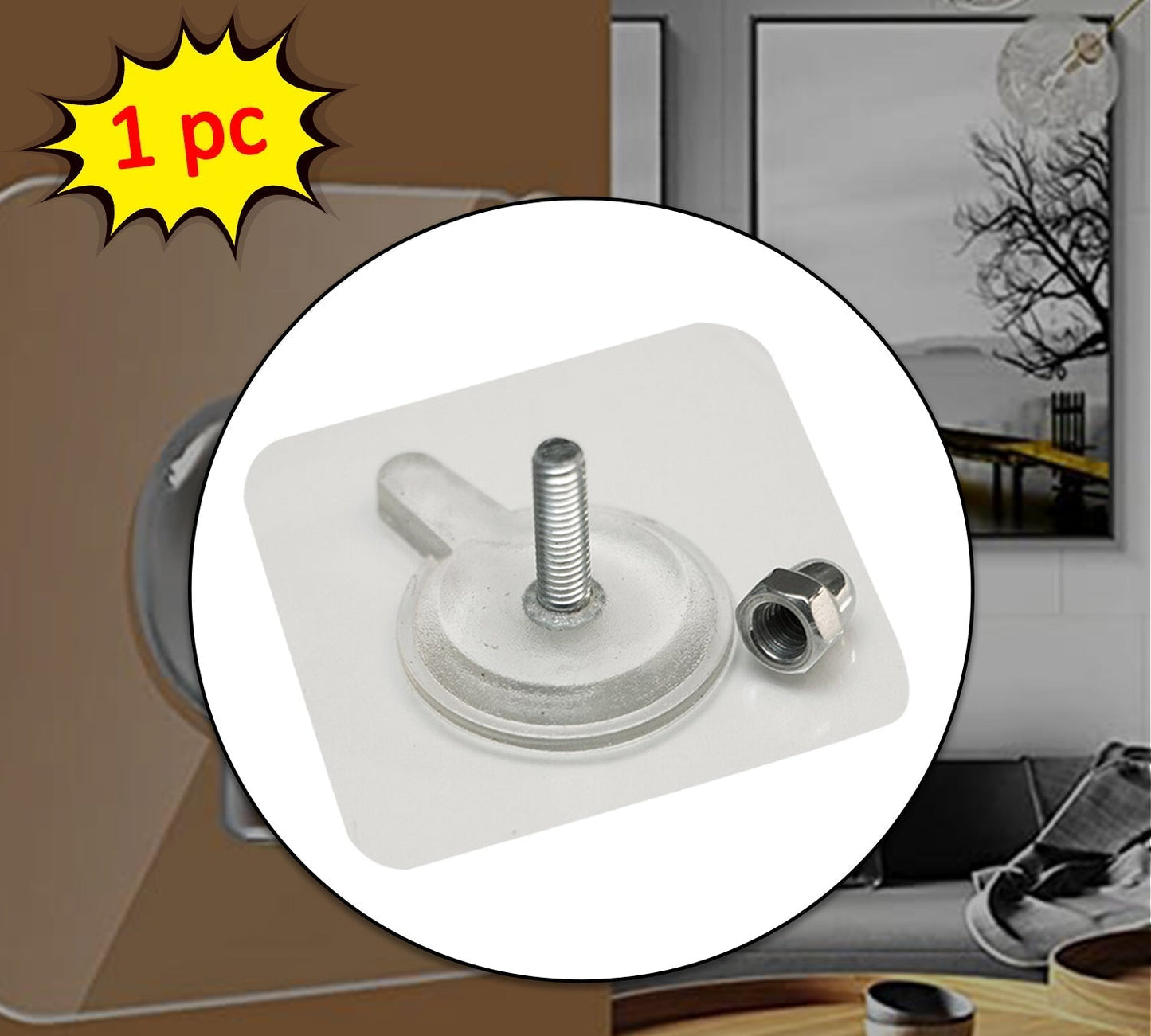 Adhesive wall hook for household and office use