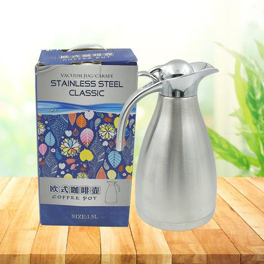 Vacuum Insulated Kettle Jug (Stainless Steel): 1.5L Sizes (X266)
