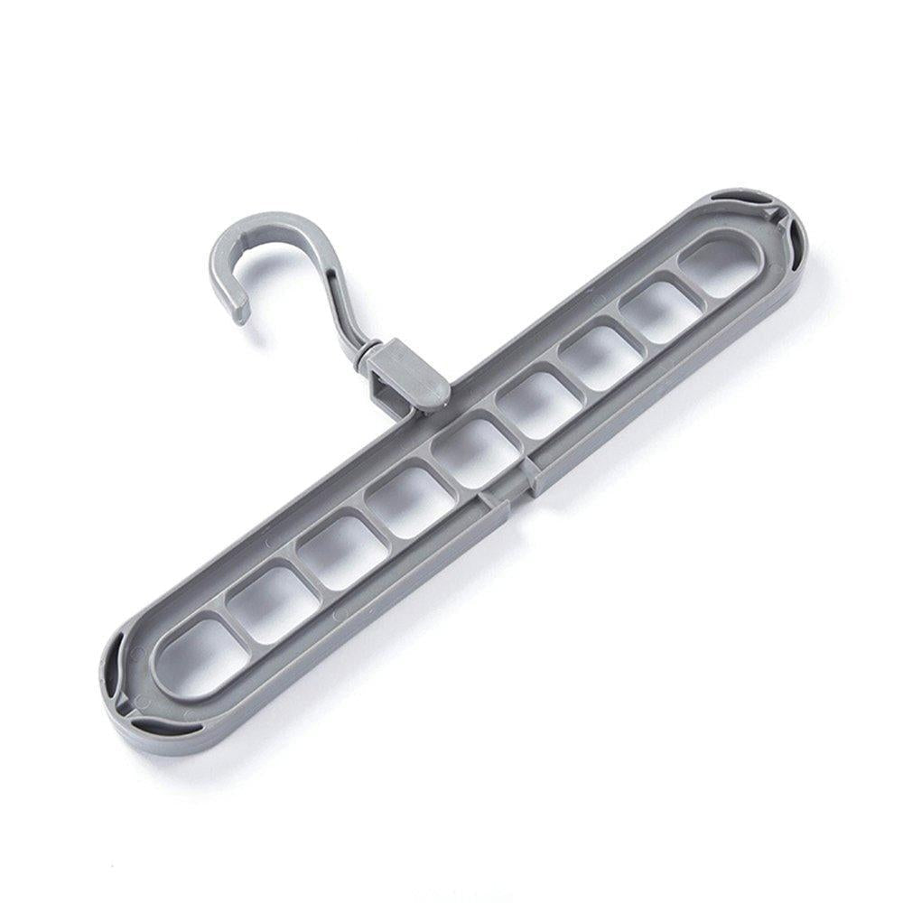 9 Hole Plastic Hanger Hanging hook Indoor Wardrobe Clothes Organization (X352)