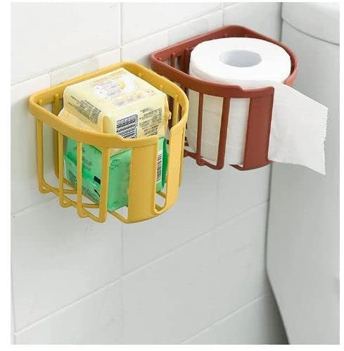 MULTIPURPOSE WALL HOLDER / TOILET TISSUE PAPER HOLDER (1PC)  (X473)