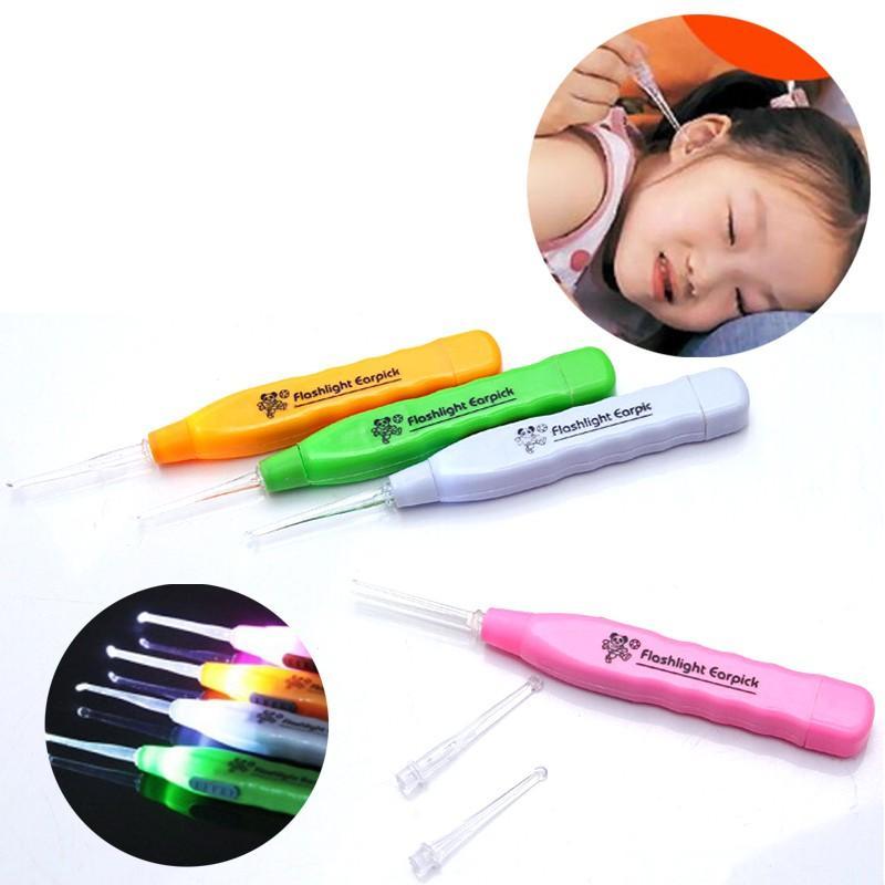 LED Flashlight Earpick with Tweezer (X1048)