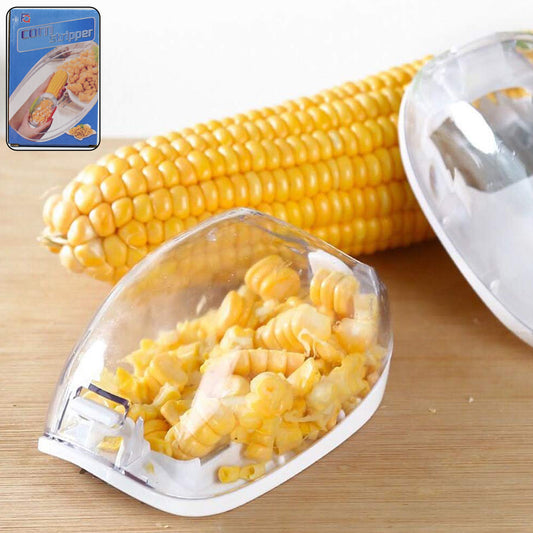 Magic Plastic With Steel Blades Corn Remover Kernel Stripper (1 Pc) (X914)
