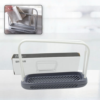 Storage Rack Kitchen Storage Holder Dish Towel Holder Dishcloth Rack Organizer Pool Dishcloth Drying Rack Sink Rag Holder Towel (1 Pc) (Rack For Dish | Towels & Clothes (1PC) |X3002|