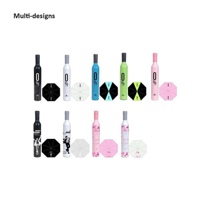 Pocket Folding Wine Bottle Umbrella (X515)