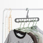 9 Hole Plastic Hanger Hanging hook Indoor Wardrobe Clothes Organization (X352)