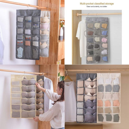 30 GRID CLOTH ORGANIZER WITH HANGER (X369)