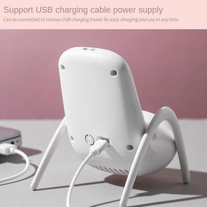 MKK-38-Portable Mobile Phone Holder Fan  Personal Fan Multi- Function Fan Handheld Charging Fan (Battery Not Include)