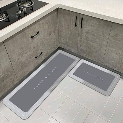 2PC Kitchen 3D Rubber Abstract Floor Mat (39*58)(39*118) (YS+X117)