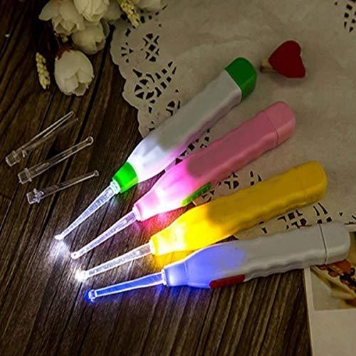 LED Flashlight Earpick with Tweezer (X1048)