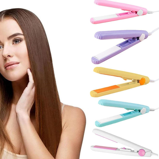 Beauty and Personal Care Professional Ceramic Plate Mini Hair Styler Straightener and Curler (X933)