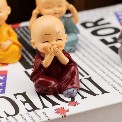 4 PCS BUDDHA MONK STATUE (X513)