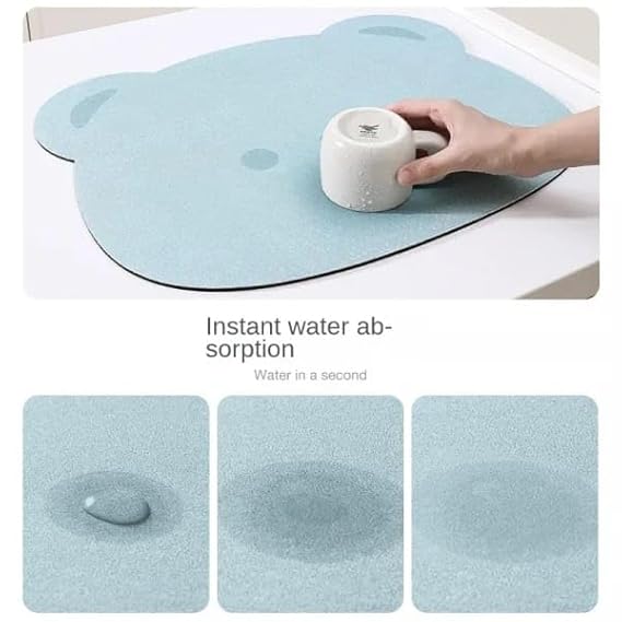 CARTOON PRINT DISH DRYING MAT (30x40) RANDOM DESIGN (X542)
