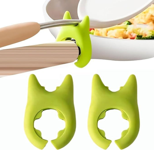 Silicone Pot Clip Spoon Holder ( 2PCS ) (X2116)