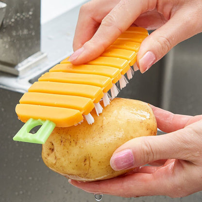 Vegetable Scrubbing Brush, Vegetable Scrubber Carrot Shape Vegetable Brush (X391)