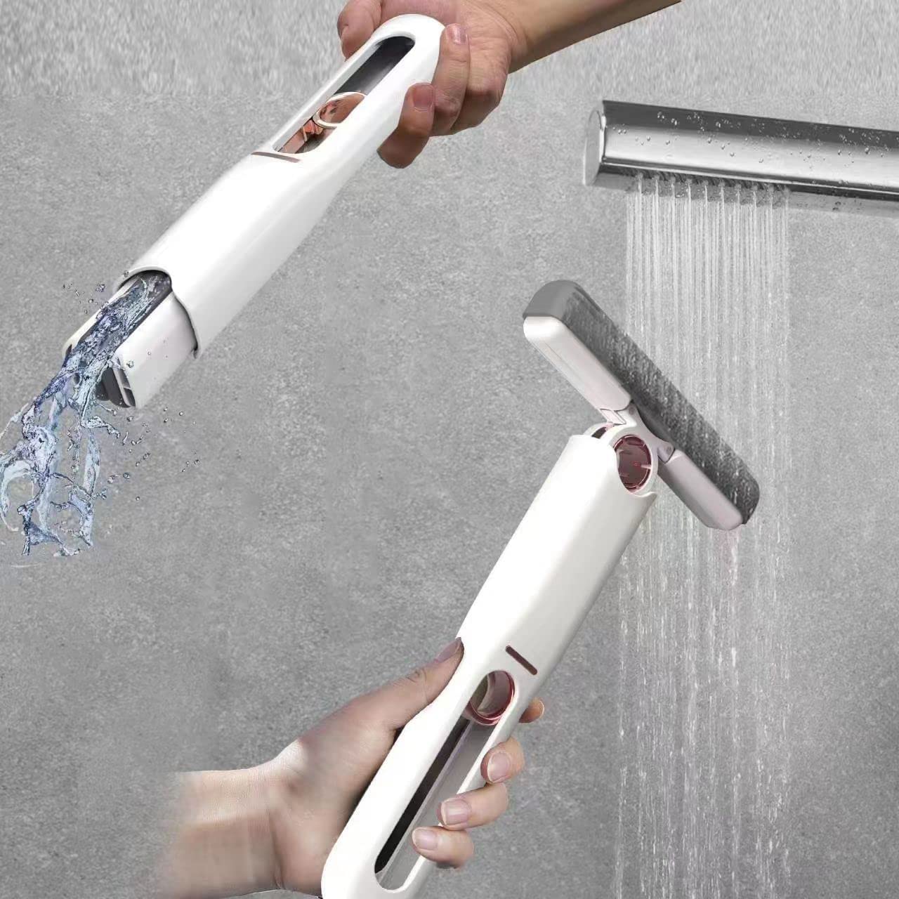 Portable Self-Squeeze Short Mop, Mini Hand Wash-Free Strong Absorbent Mop with 1 Cotton Head (X238)