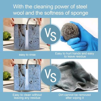 2 IN 1 CLEANING COLOR CLOTH STEEL WIRE/SCRUBER (1 PC) (YS+X133)