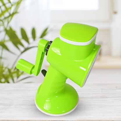 6 in 1 Multi functional Vegetable Cutter & Slicer Hand Machine Cutting, Slice, Cut Thick, Cut Silk All in one –Vegetable Chopper Cutter & Slicing Cutter Barrel - Vegetable Grater with 6 Removable Blades (X1003)