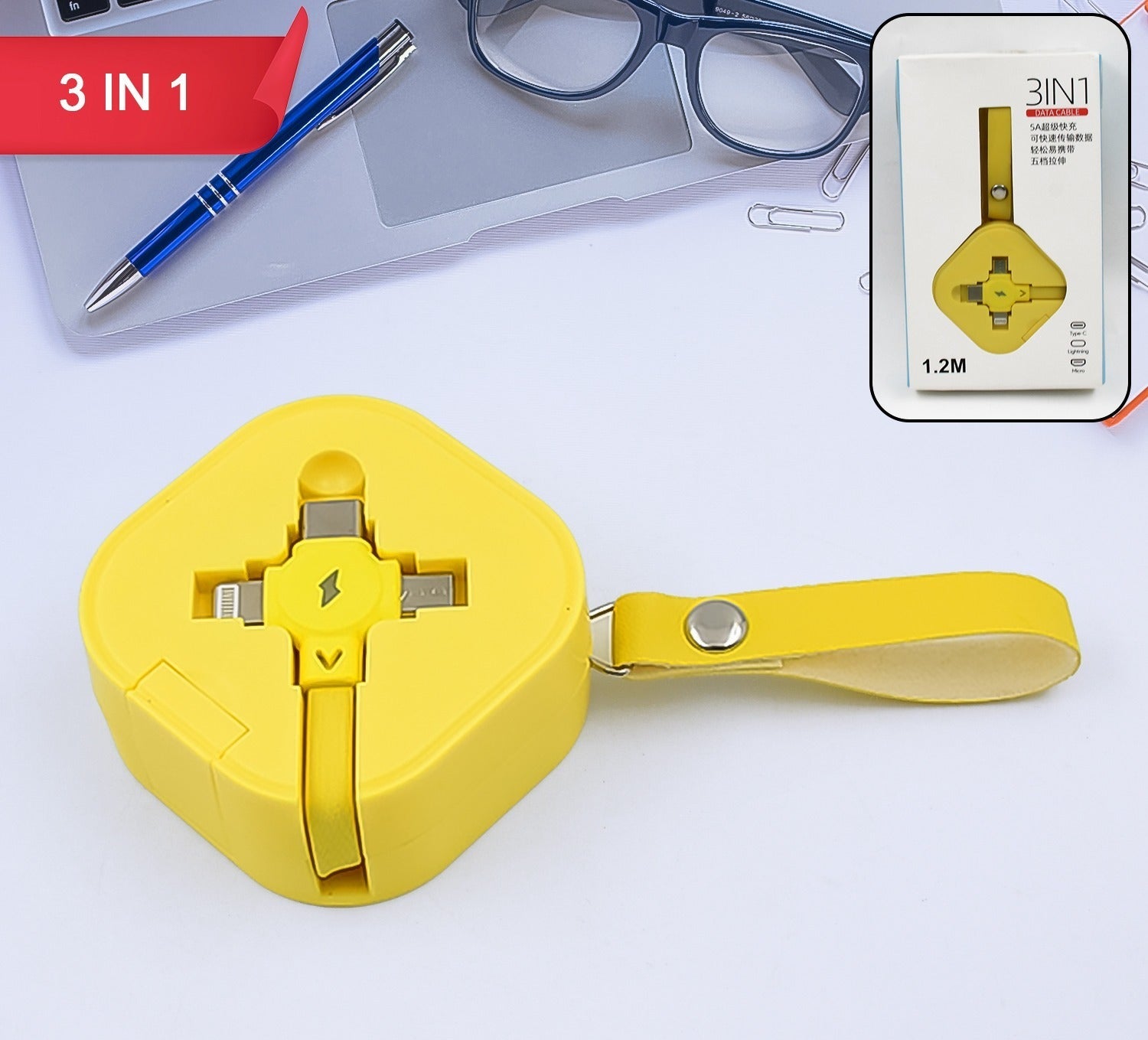 Retractable Type Charger Cable