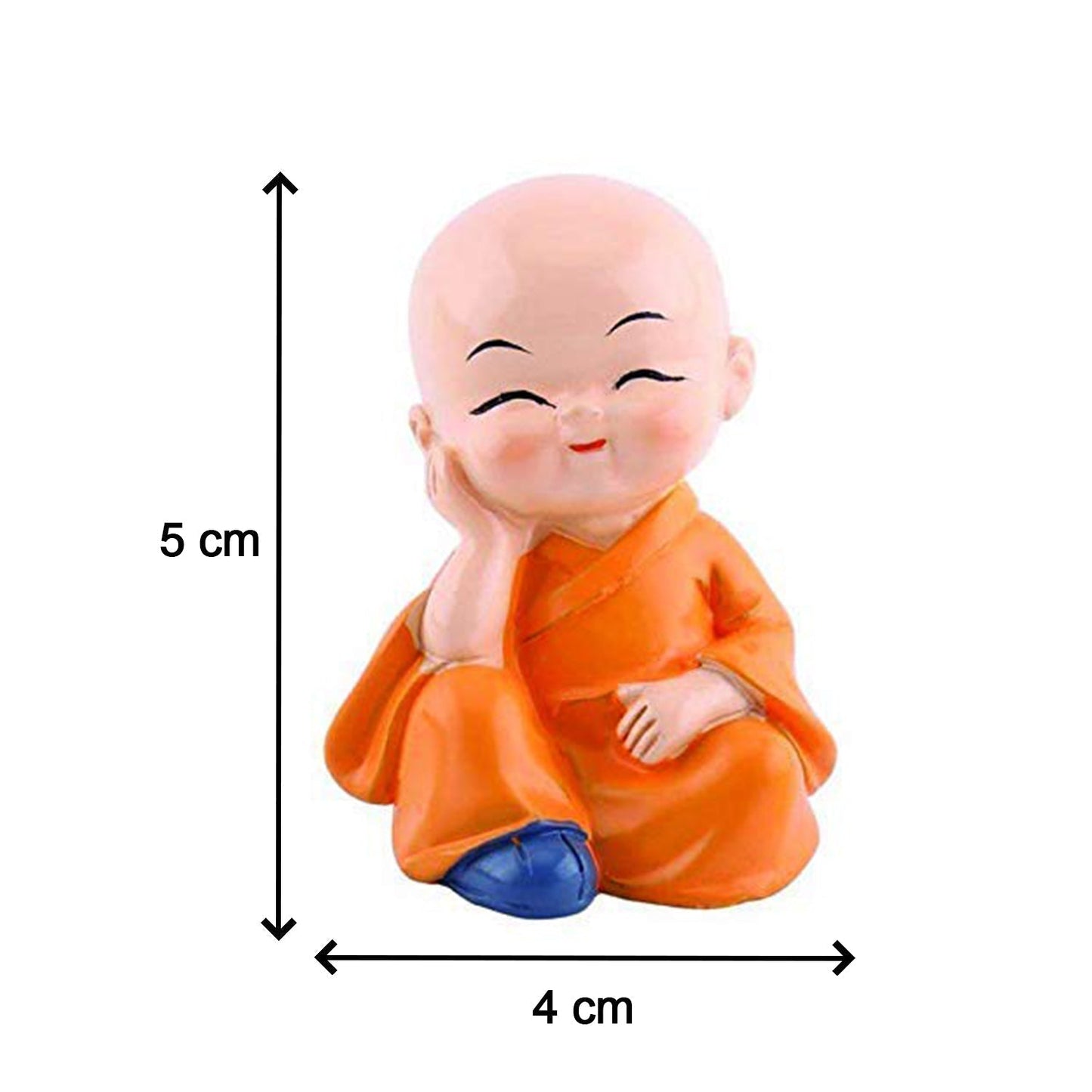 4 PCS BUDDHA MONK STATUE (X513)