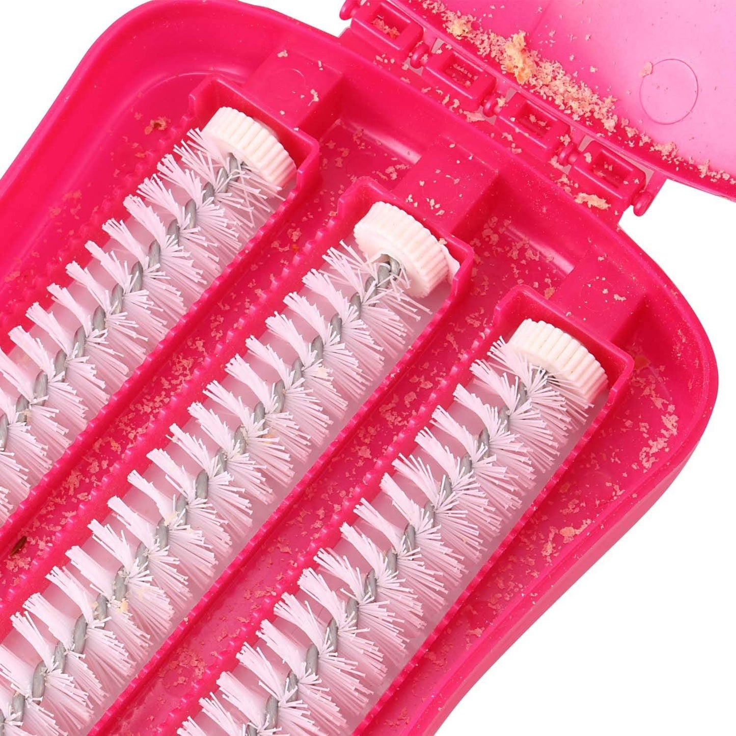 Plastic Handheld Carpet Roller Brush Cleaning with Dust Crumb Collector, Wet, and Dry Brush (X812)