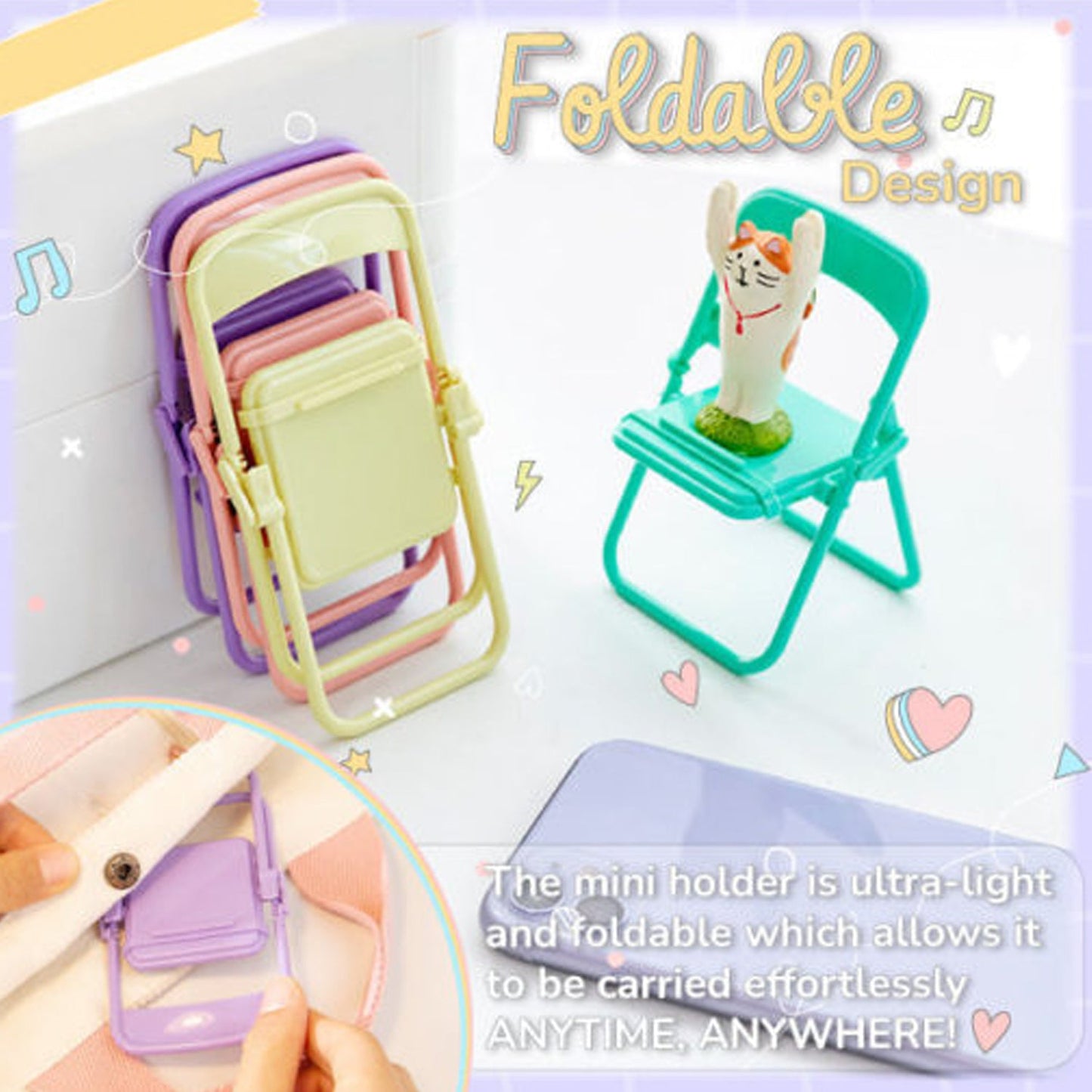 1 Pc Chair Mobile Stand Used In All Kinds Of Household And Official Purposes As A Stand And Holder For Mobiles And Smartphones Etc. (X712)