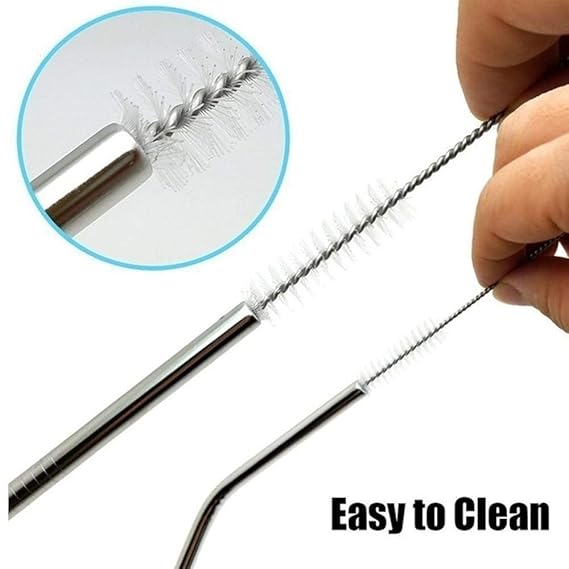 Stainless Steel Straw Cleaning Brush Drinking Pipe 23mm 1 Pcs