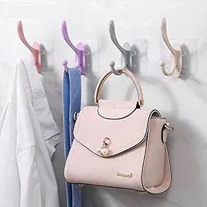 Big Size Self Adhesive Plastic Wall Hook for Home (Pack Of 3 Pcs) |X6041|