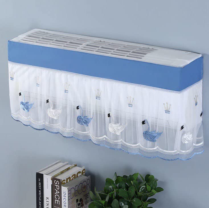Ac Cover Air Conditioning Dust Cover Folding Designer Ac Cover For Indoor Split Cove (1 Pc) (ac curtain) (X354)