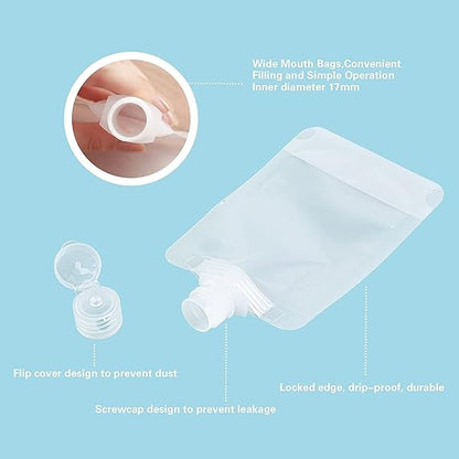 REFILLABLE TRAVEL POUCH 50ML (PACK OF 3PCS) (X398)