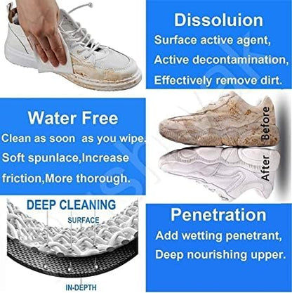 SHOE CLEANING WIPES (80 PCS) (X490)