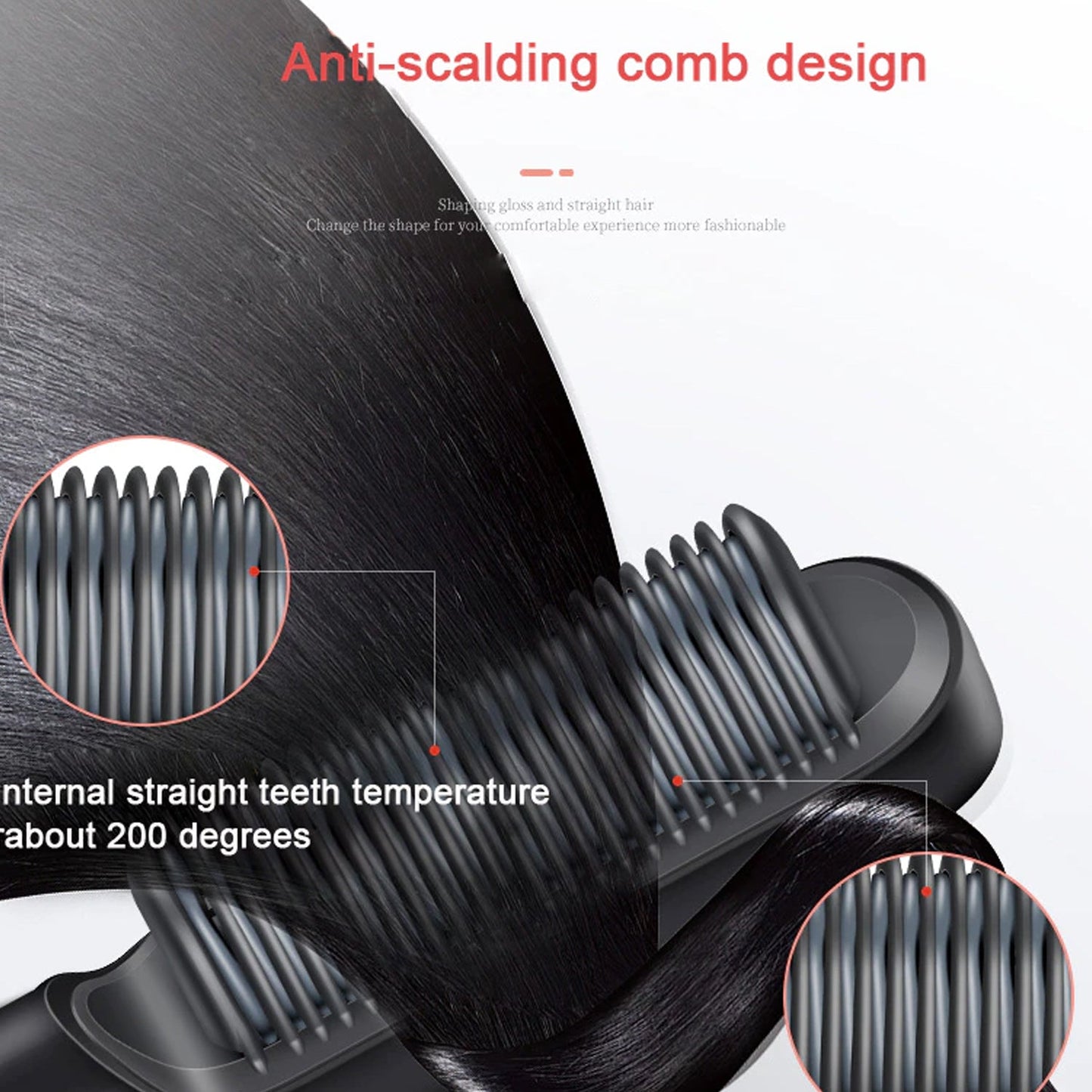 Hair Straightener Used While Massaging Hair Scalps And Head. (X322)
