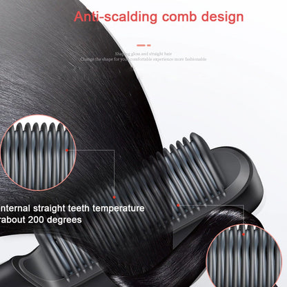 Hair Straightener Used While Massaging Hair Scalps And Head. (X322)