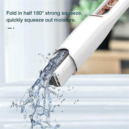 Portable Self-Squeeze Short Mop, Mini Hand Wash-Free Strong Absorbent Mop with 1 Cotton Head (X238)