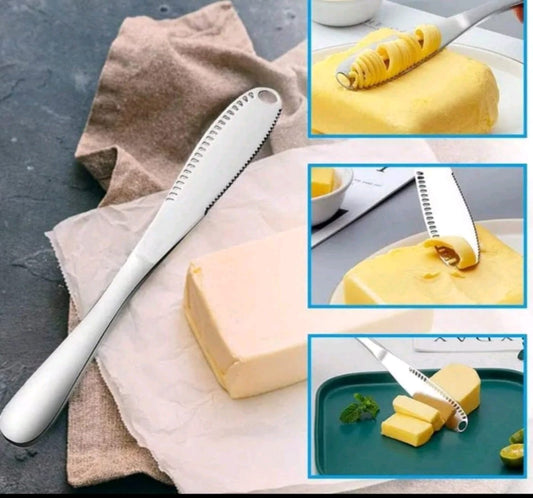 SS BUTTER KNIFE WITH HOLES (1PC) (YS+X163)