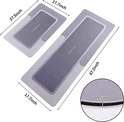 2PC Kitchen 3D Rubber Abstract Floor Mat (39*58)(39*118) (YS+X117)