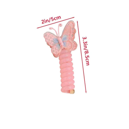 BUTTERFLY HAIR WIRE BANDS (RANDOM COL N PRINT) (1 PAIR) (YS-X143)