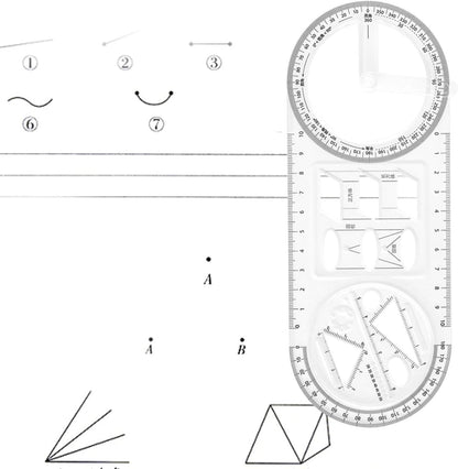 All in One Multipurpose Ruler 1PC (2-X182)