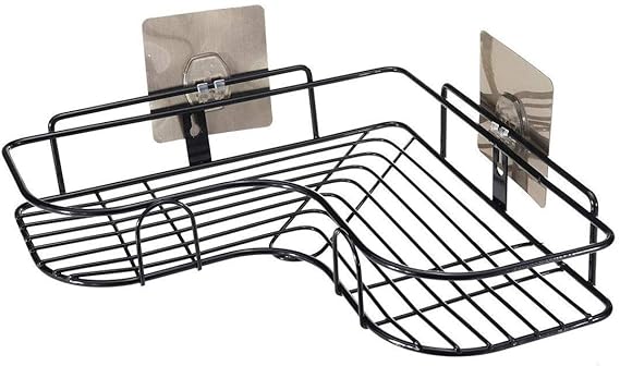 Self-Adhesive Kitchen-Bathroom Corner Shelf Organiser Storage Rack