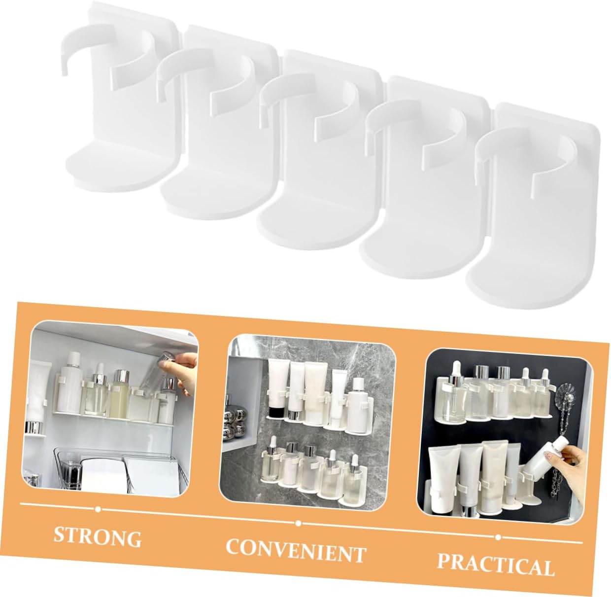 Jar Holder,Wall Mounted Spice Jar Holder (X874)