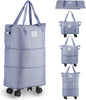 X3019 | Double Fold Trolley Travel Bag | Random Col. | 1pc |