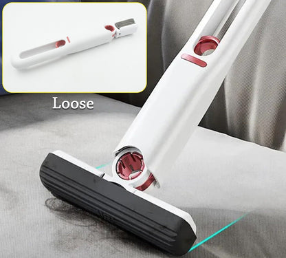 Portable Self-Squeeze Short Mop, Mini Hand Wash-Free Strong Absorbent Mop with 1 Cotton Head, Cleaning Sponge For Bathroom Kitchens Table