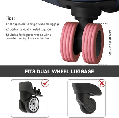 Silicone Trolley Wheel Cover for Chair, Suit case, Table (PACK OF 8 PCS) ((C7)-5-X177)