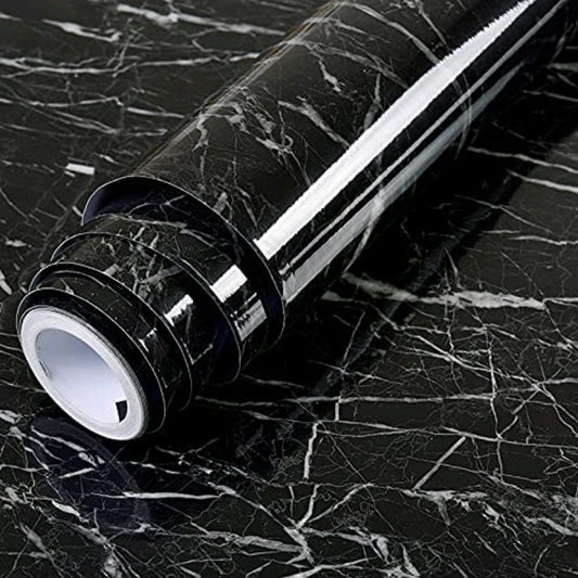 BLACK MARBLE FOIL PAPER (YS+X164)