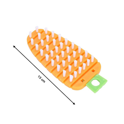 Vegetable Scrubbing Brush, Vegetable Scrubber Carrot Shape Vegetable Brush (X391)
