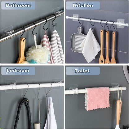 ROD HOLDER, CERTAIN PIPE HOLDER MULTIPURPOSE WALL STICKER (2PC) (YS+X122)