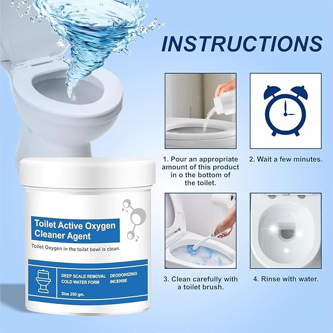TOILET OXYGEN CLEANING AGENT (250 GM) (X940)