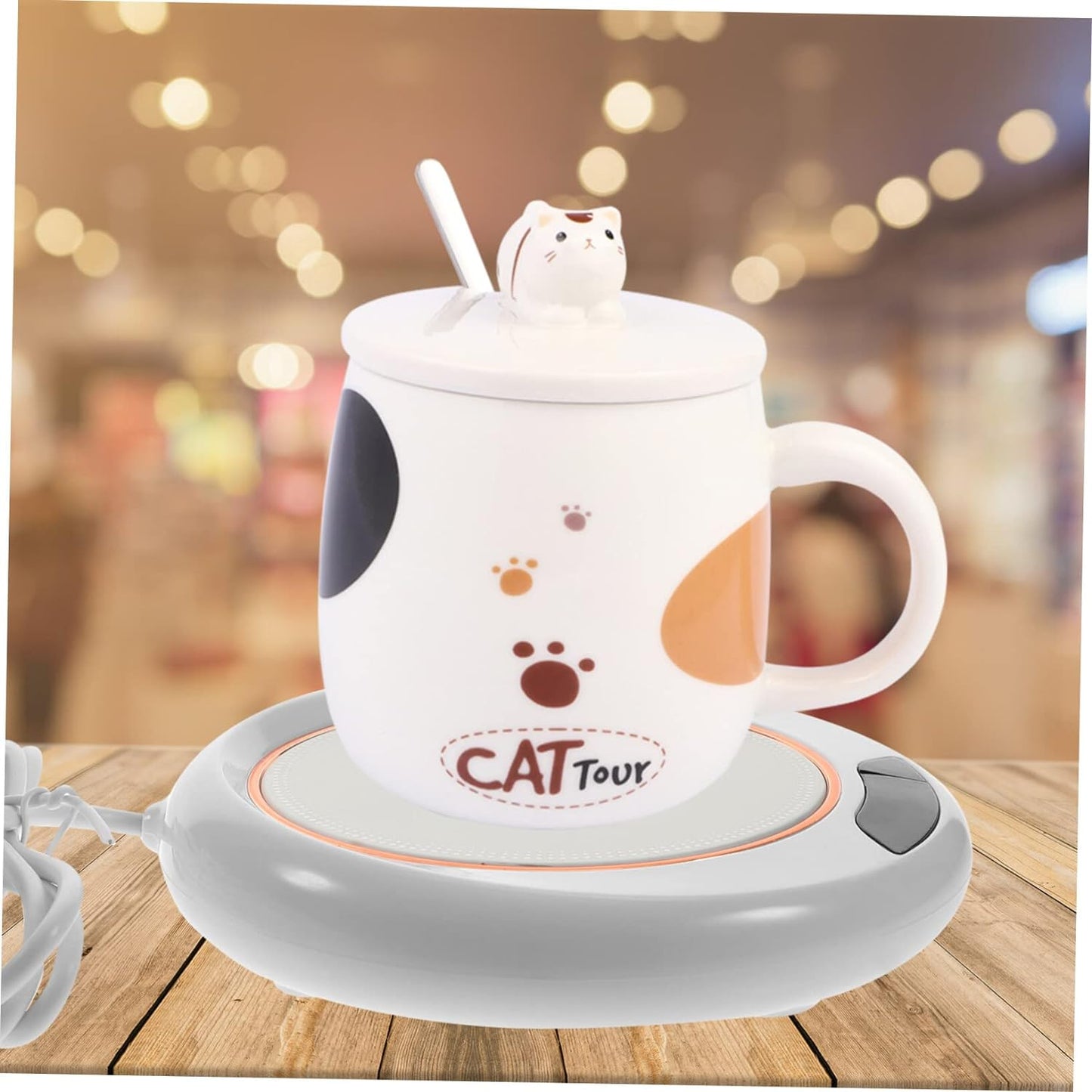 USB Warm Coaster Heated Coffee Mug Portable Office Desk Portable Cup(1 Pc) (X329)