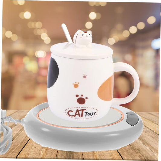 USB Warm Coaster Heated Coffee Mug Portable Office Desk Portable Cup(1 Pc) (X329)