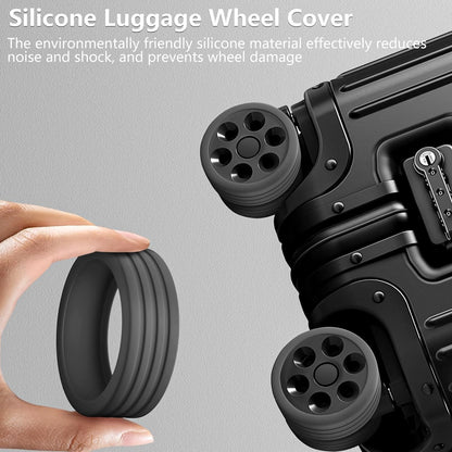 Silicone Trolley Wheel Cover for Chair, Suit case, Table (PACK OF 8 PCS) ((C7)-5-X177)