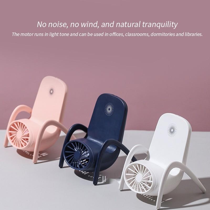 MKK-38-Portable Mobile Phone Holder Fan  Personal Fan Multi- Function Fan Handheld Charging Fan (Battery Not Include)